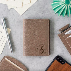 Обложка для паспорта с гравировкой "COCOA"