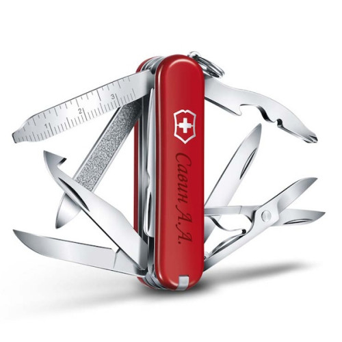 Нож-брелок Victorinox Mini Champ, 58 мм, 17 функций