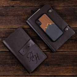 Портмоне с гравировкой из натуральной кожи «Токио»