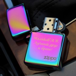 Зажигалка ZIPPO Classic с покрытием Spectrum, с гравировкой