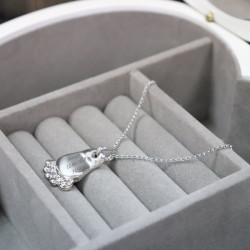 Подвеска с гравировкой «Детский след», цвет серебро