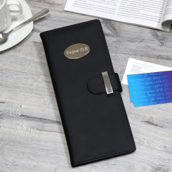 Именная визитница с гравировкой "Classic"