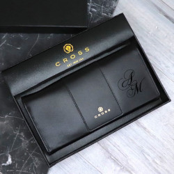 Кошелёк женский Cross «Черный оникс» с гравировкой