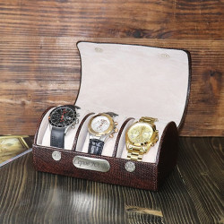 Шкатулка для часов "Время деньги", с гравировкой