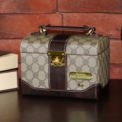 Шкатулка для украшений Jardin DEte, цвет коричнево-бежевый, 18,0 x 12,5 x 13,5 см