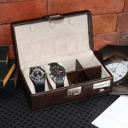 Шкатулка для мужских аксессуаров "Хронометр", с гравировкой