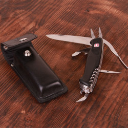 Швейцарский складной нож Wenger Handyman в чехле, 13 функций