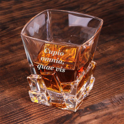 Стакан для виски с гравировкой "Кубики льда"
