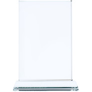 Наградная стела с гравировкой Pictory, в подарочной коробке, стекло