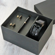 Подарочный набор мужских аксессуаров с персональной гравировкой "Портобелло"