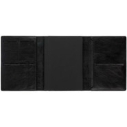 Ежедневник-портфолио с гравировкой кожаный  Napoli, недатированный, чёрный