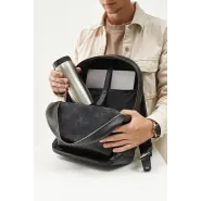 Кожаный рюкзак с гравировкой "Liberty black"