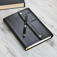 Подарочный набор кожаный дизайнерский ежедневник и ручка Pierre Cardin с гравировкой "Орландо"