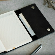 Подарочный набор кожаный ежедневник и ручка Parker с гравировкой "Мичиган"