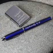 Подарочный набор ручка Parker и зажигалка Zippo "Секрет успеха" с гравировкой