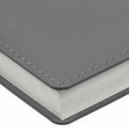 Именной ежедневник с гибкой обложкой, покрытием soft touch «Дженга», цвет серый
