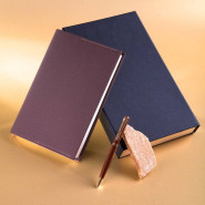 Именной ежедневник со сменным блоком «Index», цвет коричневый