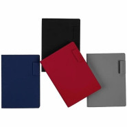 Именной ежедневник с гибкой обложкой, покрытием soft touch «Дженга», цвет синий