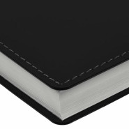 Именной ежедневник с гибкой обложкой, покрытием soft touch «Дженга», цвет чёрный