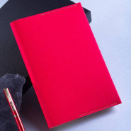 Именной ежедневник со сменным блоком «Index», цвет красный