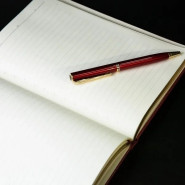 Ежедневник с именной гравировкой и золотым срезом «Лари», цвет красный