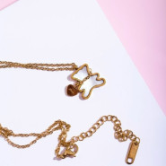 Кулон с персональной гравировкой "Любимый мишка"