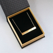 Кулон с гравировкой "Агата", цвет золото