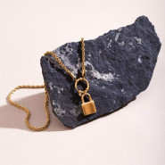 Кулон с персональной гравировкой "Nova",цвет золотой