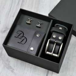 Подарочный набор мужских аксессуаров с персональной гравировкой "Сансет"