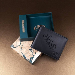 Портмоне с гравировкой "Клайм", цвет черный