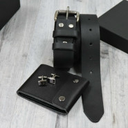 Подарочный набор мужских аксессуаров с персональной гравировкой "Сансет"