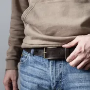 Подарочный набор мужских аксессуаров с персональной гравировкой "Галлас", цвет коричневый