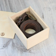 Кожаный ремень с гравировкой "Belt"