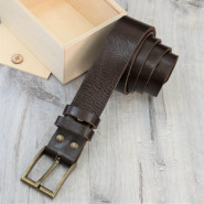 Кожаный ремень с гравировкой "Belt"