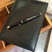 Набор ручка паркер + ежедневник , черный