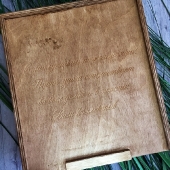 Деревянный короб для набора штоф + 2 стакана 