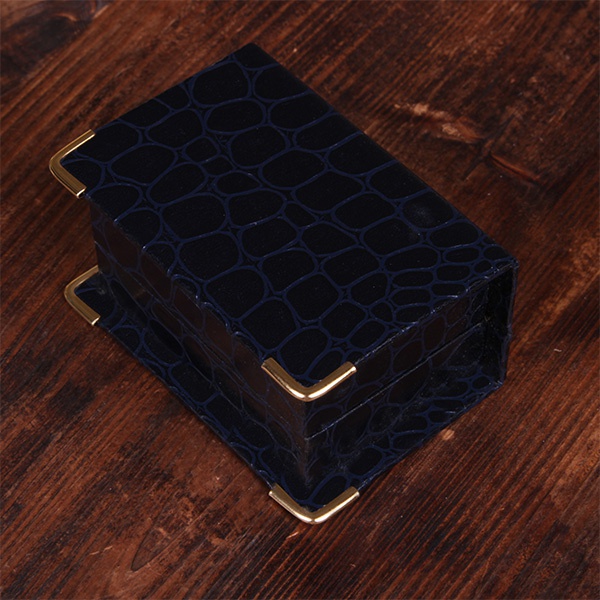 Коробка для запонок, глянец, цвет синий (+600р)
