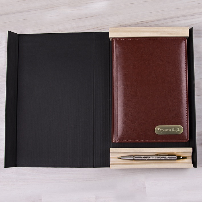 Набор ручка Parker и ежедневник в подарочной коробке цвет бронза