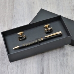 Подарочный набор запонки и ручка Pierre Cardin с персональной гравировкой Маджоре
