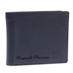 Бумажник мужской с гравировкой, цвет чёрный