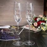 Набор бокалов для шампанского с гравировкой Каскад