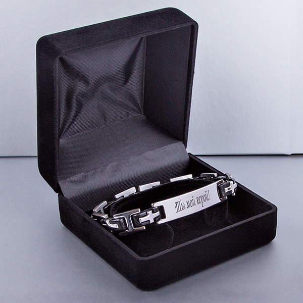 Коробка для браслетов, бархат, цвет черный (+400р)