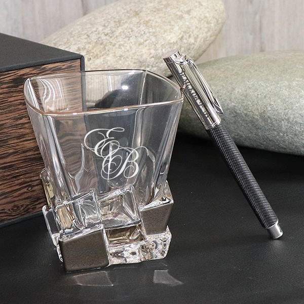 Подарочный набор стакан для виски и ручка Parker Лайсвуд